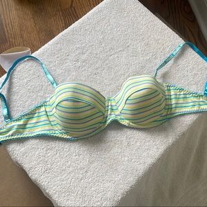 Mudd Striped Bra - Blue and Yellow